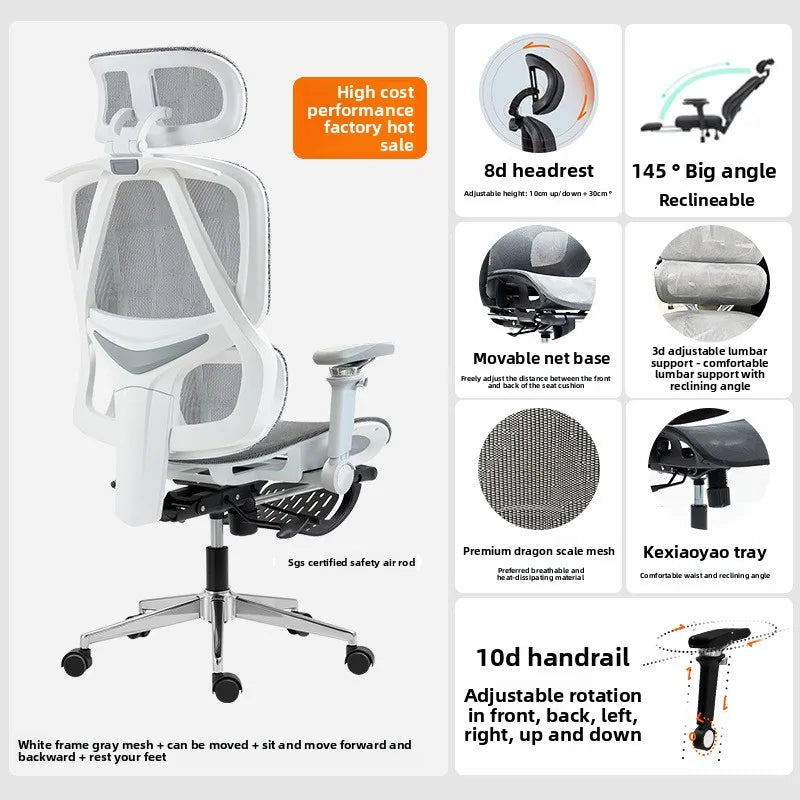 Internet Celebrity Ergonomic Chair Office Chair Back Chair Home Computer Chair Gaming Chair Sturdy and Durable