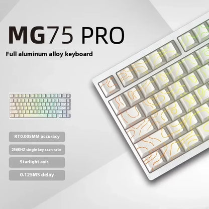 IROK MG75 Pro MG75 Max Aluminum Magnetic Gaming Computer Mechanical Keyboard 75% Rapid Trigger 8K RGB Hotswap Gamer Keyboard