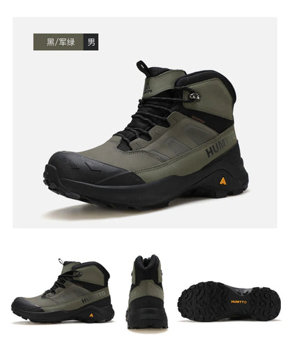 HUMTTO Hiking Shoes Men Winter Outdoor Sports Climbing Shoes Hunting Boots Warm Outdoors Ankle Travel Boots Trekking Sneakers