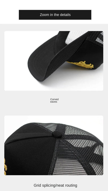 Baseball Hats for Big Head Plus Size Men Women Mesh Outdoors Sport Caps Dad Oversize Trucker Cap 56-60cm 60-65cm