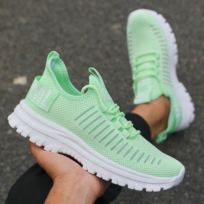 Non-Slip Men's Summer Sneakers Comfortable Breathable Couple Running Shoes Women Tennis Sports Shoe White Walking Man Sneakers