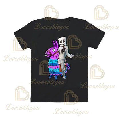 Boys Girls Cartoon T-shirt Fortnite T-shirt Battle Royale 3D 3 to 14 Years Victory Royale Game Kids Tops Teen Clothes
