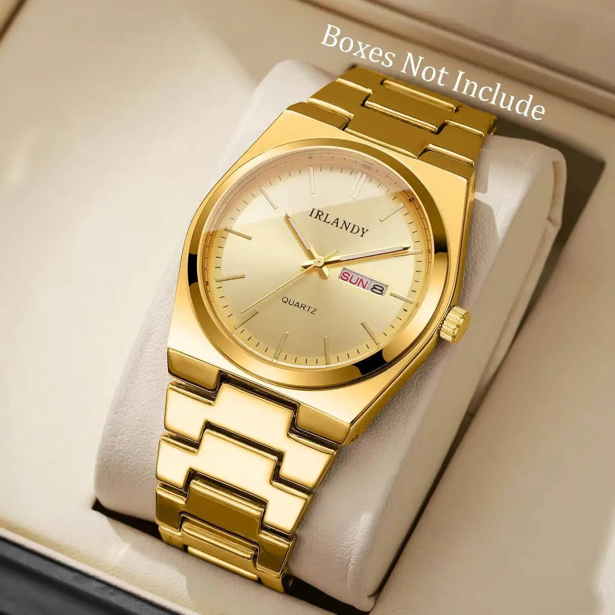 Luxury Mens Calendar Quartz Wristwatches Fashion Men Business Watches Clock Gift Reloj Hombre（Without Box）