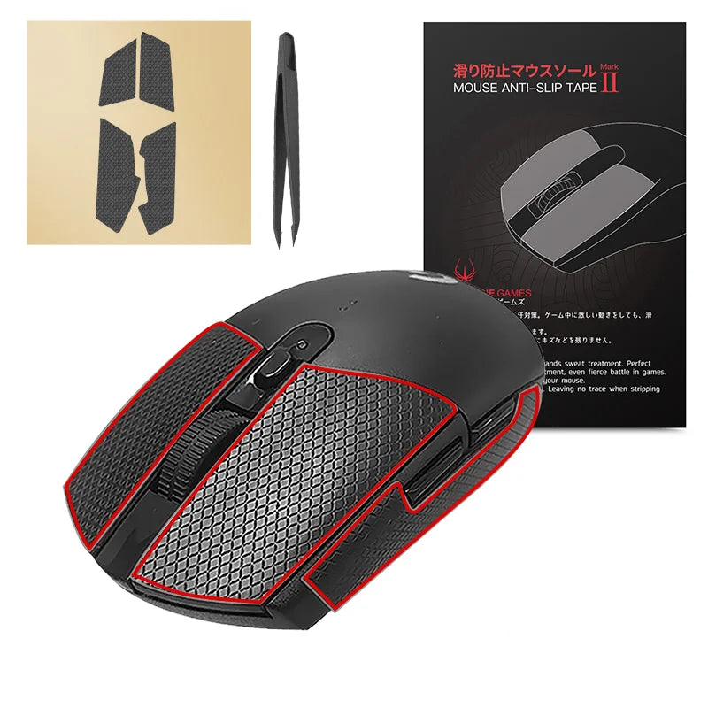 Cinta antideslizante Hotline Games para ratón Logitech G305 G203 G102 G304, almohadillas resistentes al sudor y adhesivos laterales antideslizantes para ratón