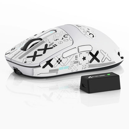Mouse gaming wireless ATTACK SHARK X3/X3PRO 4K/8K, 26K DPI, tri-mode (cablato/2.4GHz/BT5.2), leggero, sensore PAW3395 per gamer