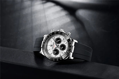 PAGANI DESIGN V2 40MM Meteorite Dial Men Quartz Watches Sapphire Retro Chronograph Waterproof Watch For Men