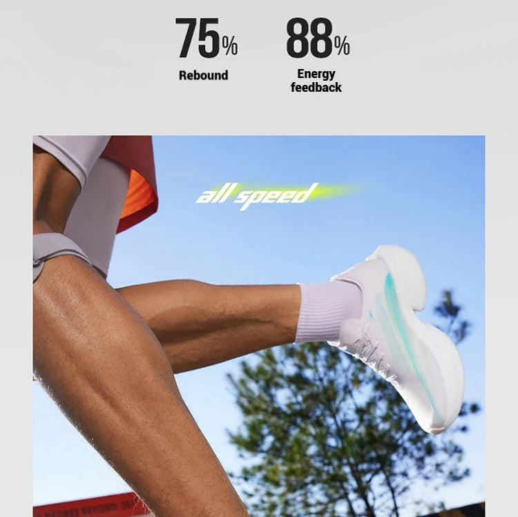 361 Degrees Furious 1.5 Men Running Sports Shoes Breathable Racing Marathon Rebound Cushioning Stable Male Sneakers 672512223F