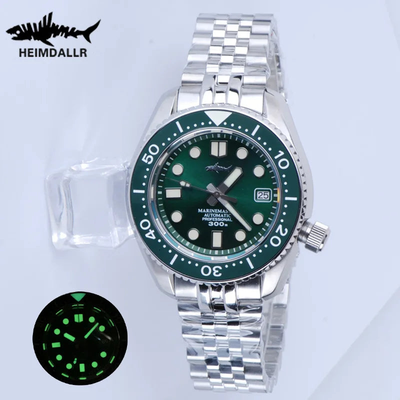 Heimdallr Diver Watch For Men MM300 Sumo SBDX 300M Waterproof Sapphire Crystal C3 Luminous NH35 Automatic Movement Wristwatch