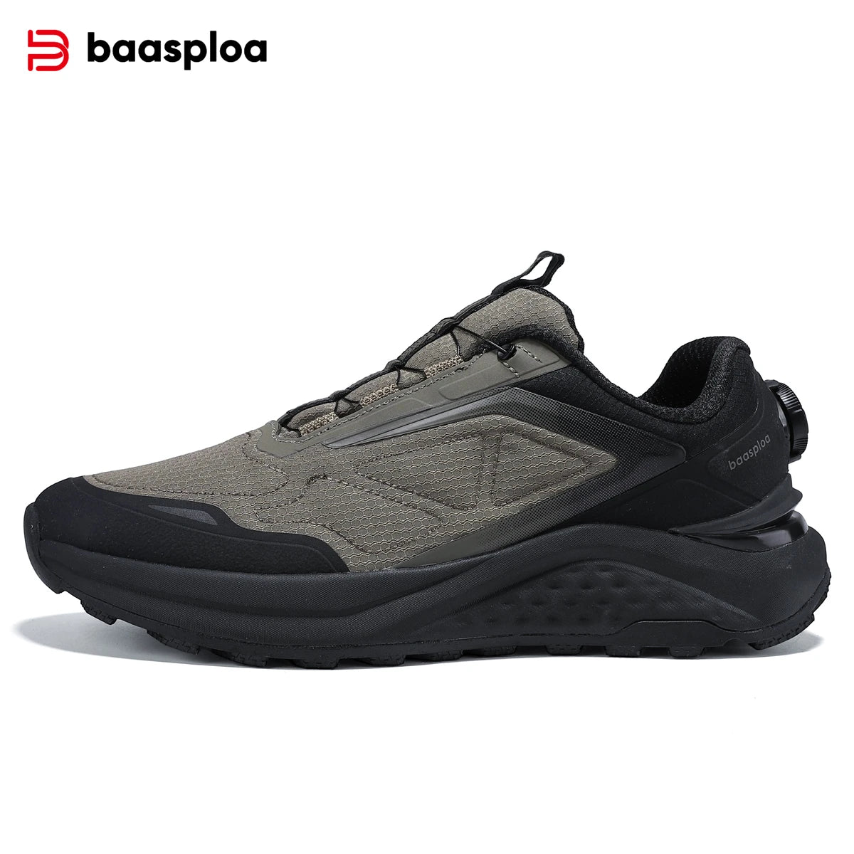 Sapatos de Caminhada Baasploa para Homem, Outdoor e Escalada, em Malha Respirável, para Viagem e Caminhada, Antiderrapantes, Resistentes ao Desgaste, Confortáveis, Tipo Sneaker