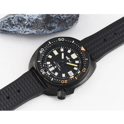Heimdallr Men's watches 44mm PVD 6105 Diver Watch Japan NH35 Movement Automatic 200M Waterproof Ceramic Bezel Wristwatch