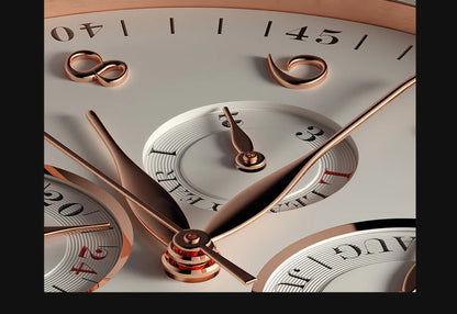 Reloj de lujo suizo LOBINNI para hombre, mecánico automático con calendario perpetuo, cristal de zafiro y multifunción L13019-8