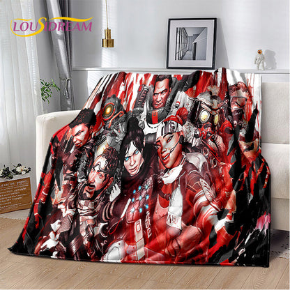 Apex Legends Game Gamer Cartoon Soft Plush Blanket,Flannel Blanket Throw Blanket for Living Room Bedroom Bed Sofa Picnic Cover