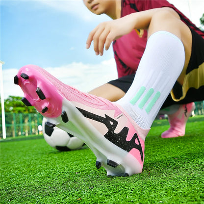 New Men's Soccer Shoes Adult Non-Slip Boys Adult Futsal Sport Football Boots Grass Cleats Indoor Ultralight Turf Comfortable