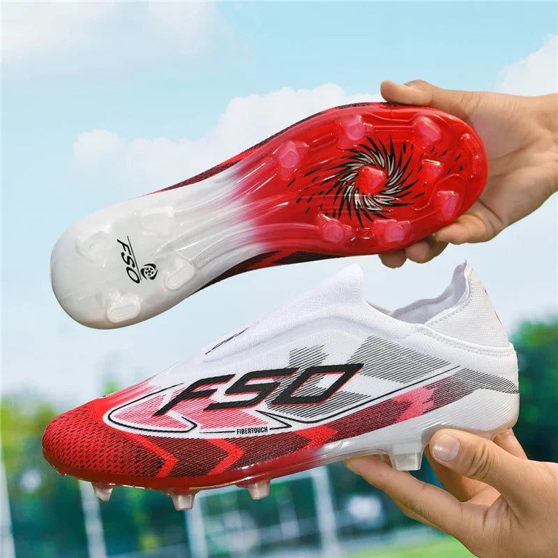 Nouvelles chaussures de football pour hommes, chaussures de football respirantes à haute cheville, ultralégères, antidérapantes, chaussures de sport de haute qualité, pour match en plein air