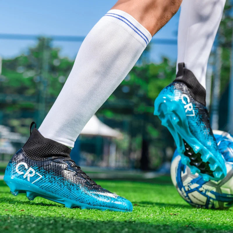Scarpe da calcio da adulto autunnali di tendenza, ammortizzanti, morbide e stabili, scarpe sportive leggere con ritorno elastico e tacchetti avvolgenti