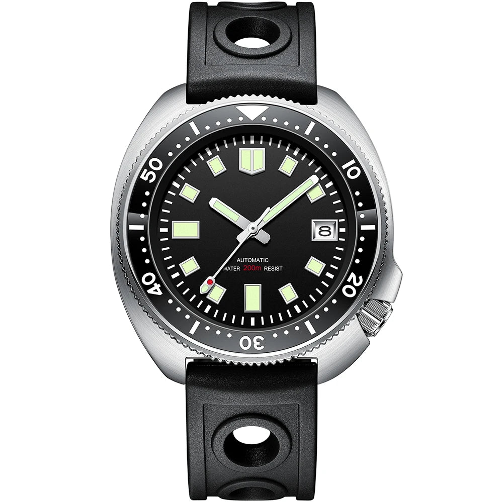 STEELDIVE SD1970 Automatic Mechanical Diver Watch Captain Willard NH35 Watches TURTLE Homage Water Resistant 200M Dive Watch Men