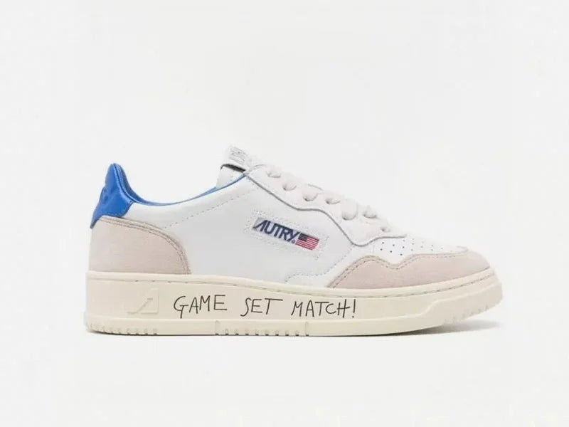 New KWUN AUTRY Men Women Sports Low Top Casual Board Shoes Running Shoes White Shoes Genuine Leather