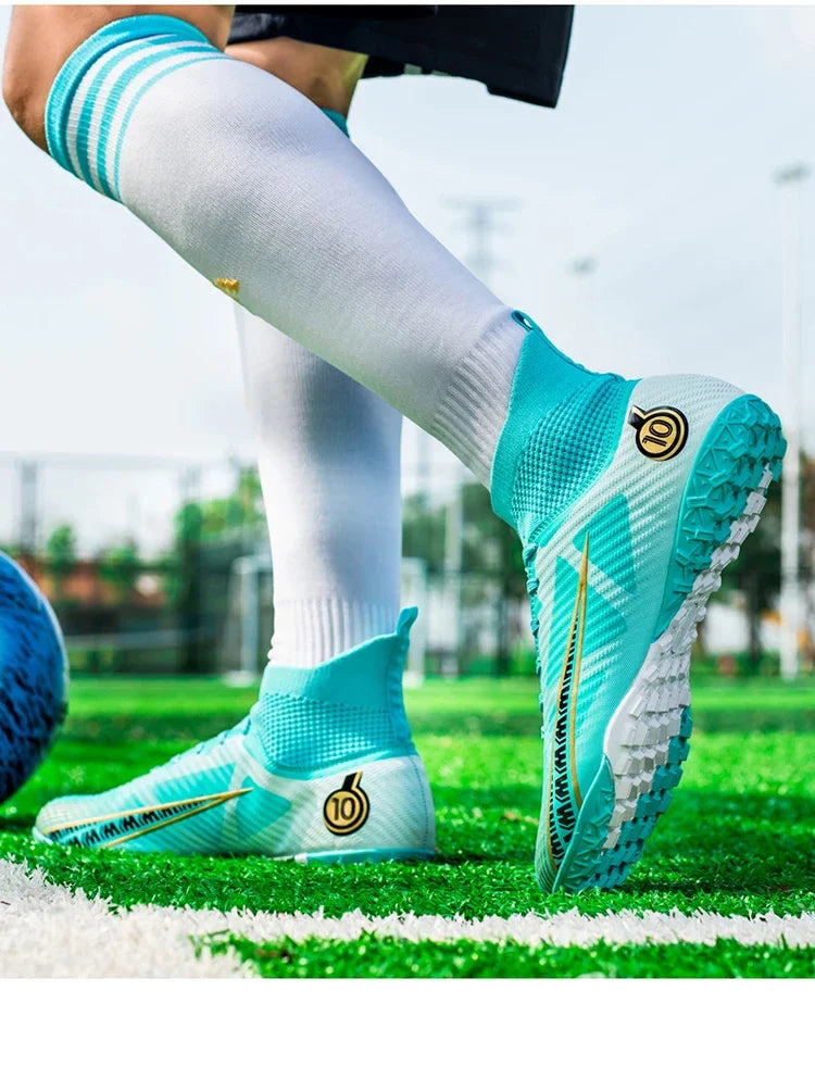Chaussures de football pour hommes, chaussures de football professionnelles originales résistantes, ultralégères, de qualité supérieure, antidérapantes, rapides