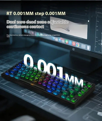 IROK MG75 Pro MG75 Max Aluminum Magnetic Gaming Computer Mechanical Keyboard 75% Rapid Trigger 8K RGB Hotswap Gamer Keyboard
