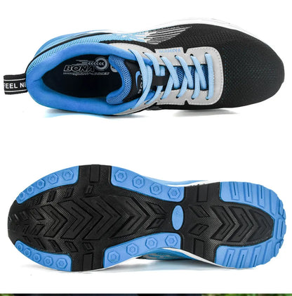 BONA New Popular Style Men's Running Mesh Weaving Upper Sport Shoes Ventilated Jogging Walking Sneakers Lace-Up