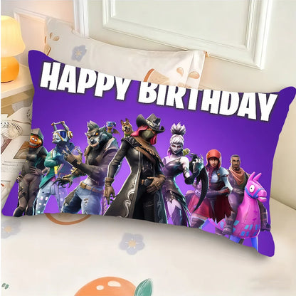 Game F-FORTNITE COOL BIRTHDAY Cushion Cover Rectangle Pillowcase Printed Bedside Sofa Room Home Decoration Pillowcase