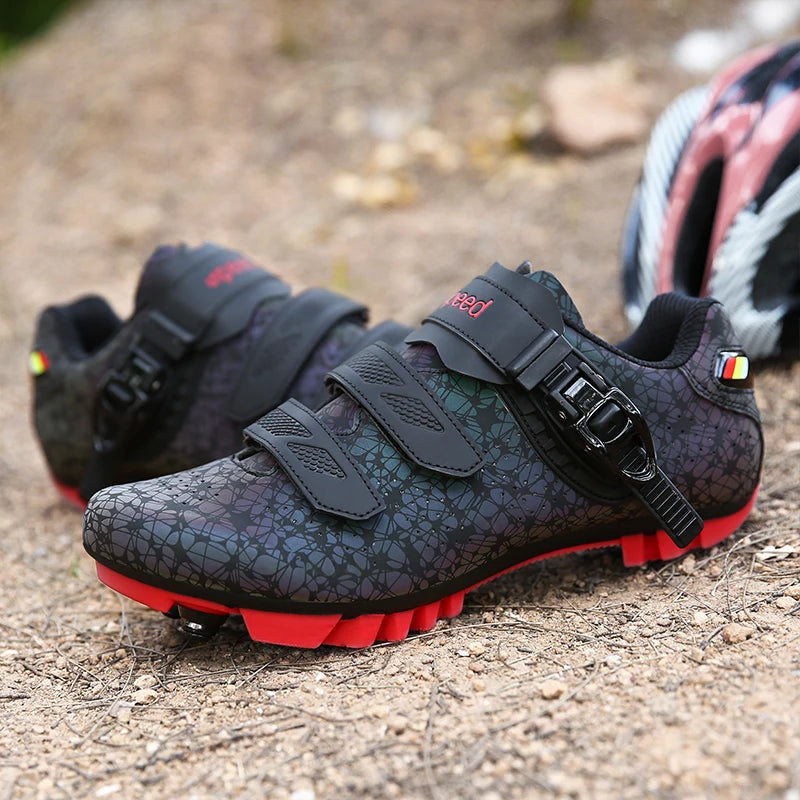 Men's Cycling Shoes Road Bike Sneakers Cleat Self-Locking Mountain Bike MTB Shoes Women's Road Bicycle Speed Best SPD Bike Shoes