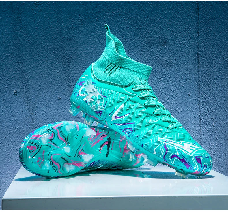 Men Professional Football Shoes Society Cleats Soccer Shoes Original Indoor Football Field Boots Grass Training TF/FG Sneakers