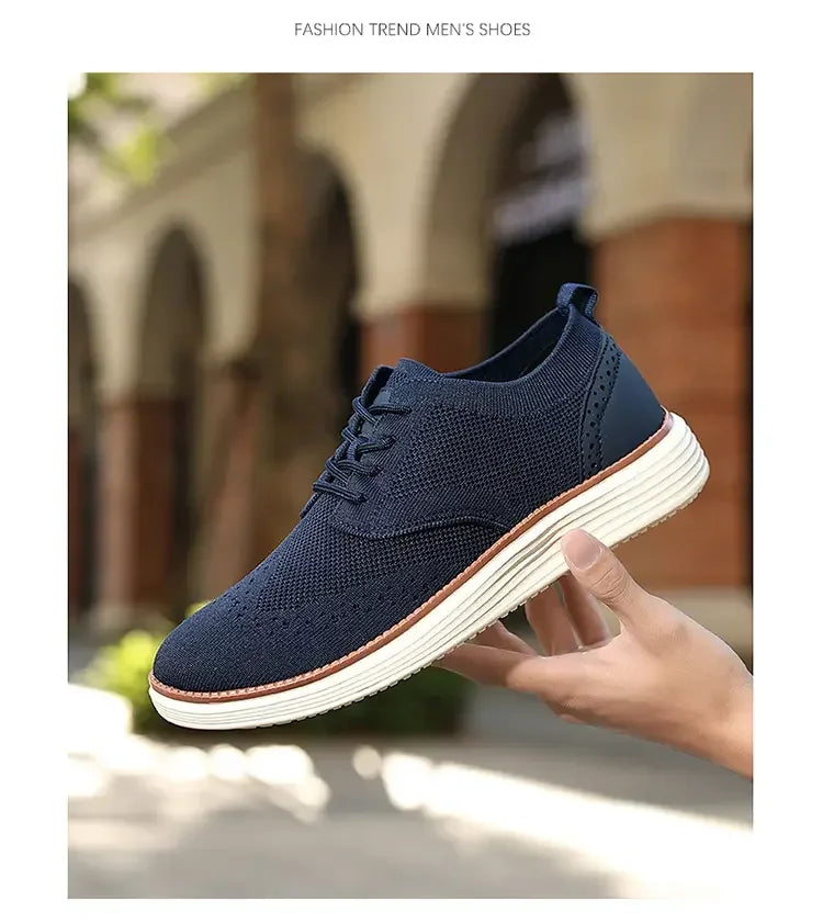Mocasines deportivos de malla para hombre, calzado antideslizante de corte bajo, zapatos casuales deportivos, superventas, zapatos de diseño 2025