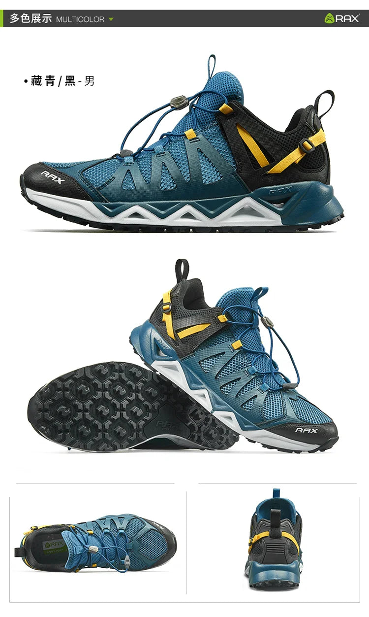 RAX Upstream Aqua Shoes for Men Outdoor Sports Sneakers Male Outdoor Summer Beach Sandals Fishing Shoes Swimming Shoes
