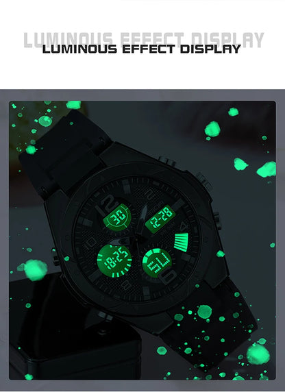 SANDA Top Brand New Lady Luxury Ms LED Digital Sport Watch Leisure Fashion Quartz Watch Women Girl Military 50M Waterproof Watch