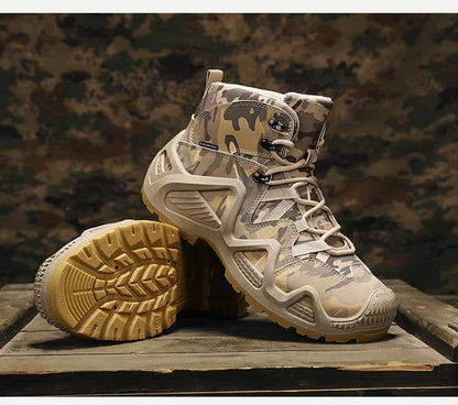 Anti Slip and Wear-resistant Hiking Shoes Comfortable Desert Work Boots Autumn Winter Platform and Ankle Boots, Men's Snow Boots