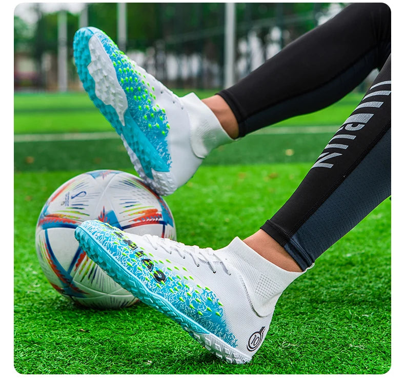 Chuteiras profissionais de futebol para homem, originais, para futebol indoor, relva e treino TF/FG