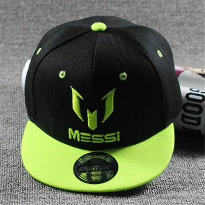 Fashion Children Kids Messi CR7 Neymar Embroidery Baseball Caps Boys Girls Cap Snapback Hat Hip Hop Hat  Adjustable Cowboy Hat