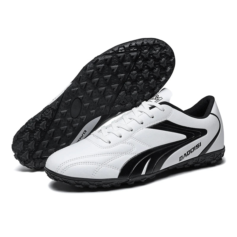 Scarpe da calcio da uomo traspiranti, scarpini da football e futsal ultraleggeri, sneaker professionali da allenamento unisex, tacchetti per erba e sport da partita