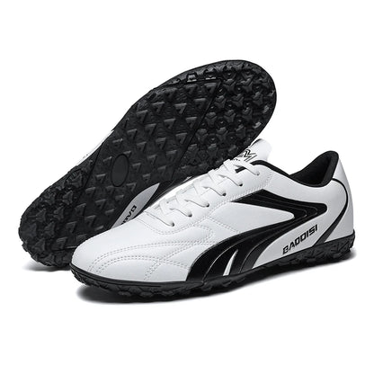 Scarpe da calcio da uomo traspiranti, scarpini da football e futsal ultraleggeri, sneaker professionali da allenamento unisex, tacchetti per erba e sport da partita