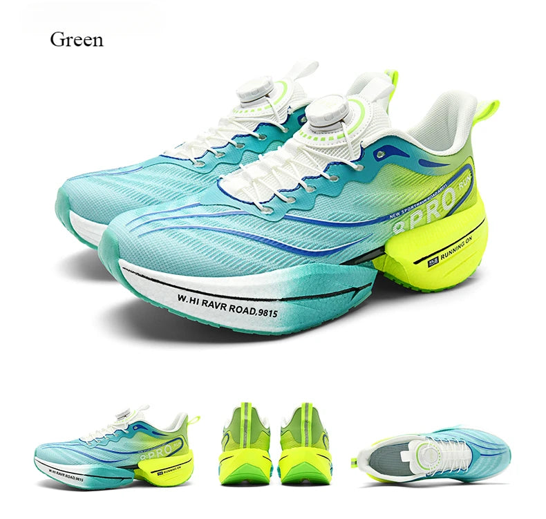 Marathon Carbon Plate Sports Running Shoes for Men, New Breathable Lightweight Mesh Sport Shoes for Women, Comfortable Nonslip Sneakers