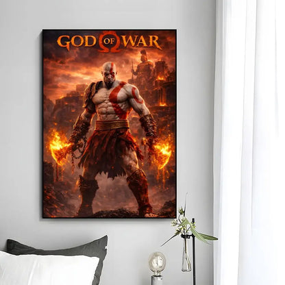 God Of War Poster Wall Art Print Decorative Mural Home Decor Gift Unframed