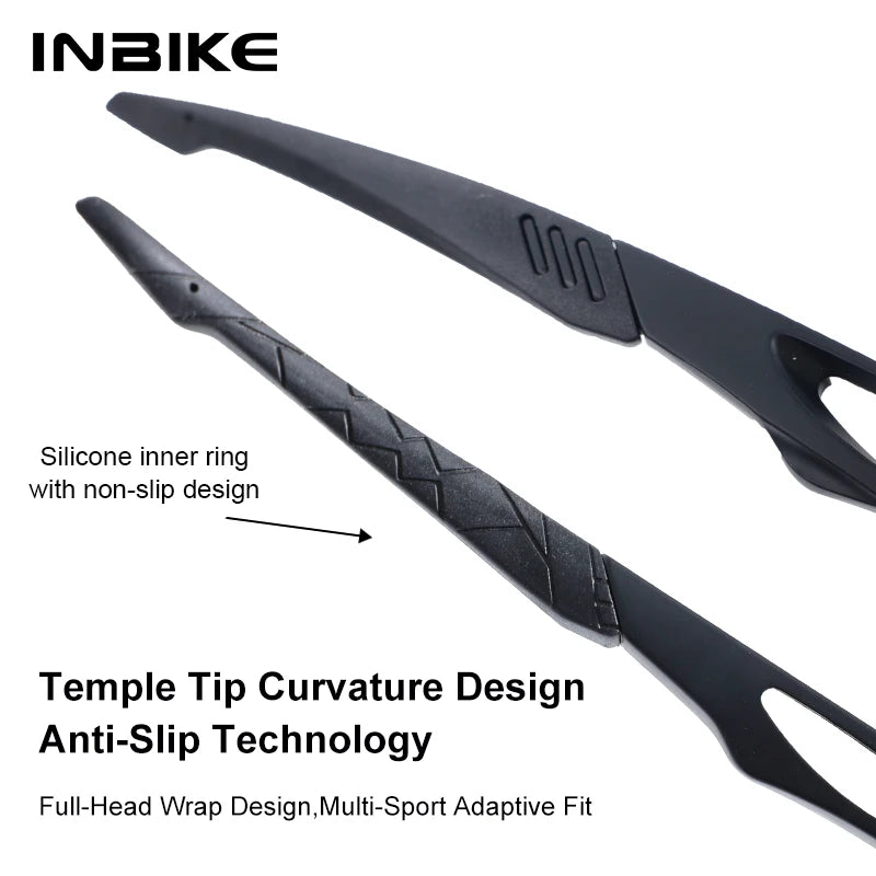 INBIKE 2025 MTB Cycling Sunglasses Polarized UV Protection for Road Biking Mountain Bike Running Hiking Outdoor Sports Glasses