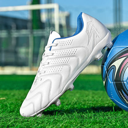 Sport Field AG/FG Soccer Cleats, PU Fabric Sweat-Wicking Upper, TPU Wear-Resistant Sole, Sturdy Durable for Men Women Kids