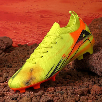 New Men's Football Boots Match Soccer Shoes FG Ultralight Drop Shipping Training Shoes Cleats Outdoor Soccer Non-Slip Long Spikes