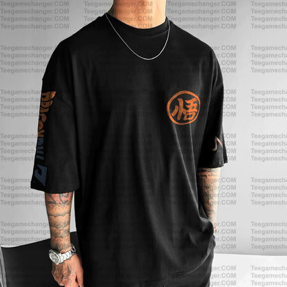 T-shirt de verão 2025 Son Goku Dragon Ball Anime para homem, estilo Harajuku oversized retro street, top unissexo casual largo de manga curta para mulher