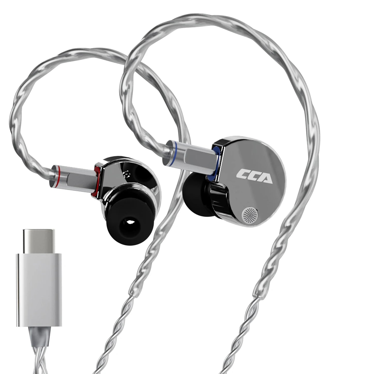 CCA Phoenix HiFi Wired Earphones Metal Alloy In-Ear Headphones with 10mm Dual Magnetic Dynamic Driver for Gaming & Music
