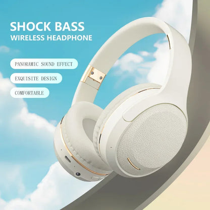 Wireless TV Headphones Bluetooth 5.0 with USB Adapter, Foldable Stereo Wireless TV Headphones with Mic for Samsung Smart TV, PC, Laptop & Music