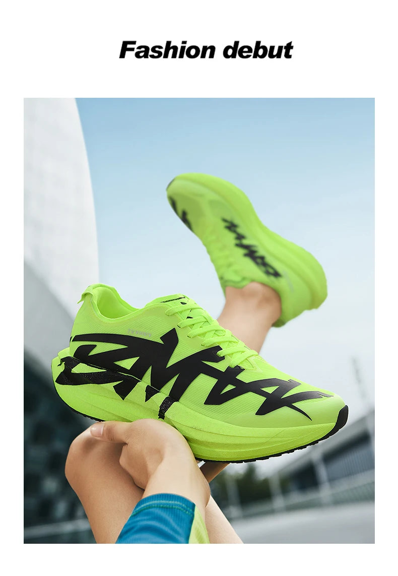 Sports Shoes for Men, Casual Running Shoes, Unisex Jogging Shoes, Popcorn Outsole, Lightweight Breathable Sports Shoes, Women's Non-Slip Shock-Absorbing Athletic Running Shoes 34-44