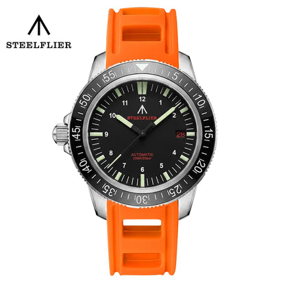 STEELFLIER Official SF783 NH35 Automatic Mechanical Watches Ceramic Bezel Super Luminous 20Bar Waterproof Luxury Dive Watch Men