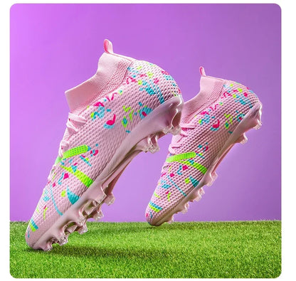 Nouvelles chaussures de football pour hommes, baskets de football pour terrain gazonné, chaussures de football d'extérieur, chaussures d'entraînement professionnelles, chaussures de sport antidérapantes, ultralégères,