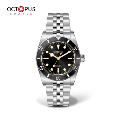 Octopus Kraken 37mm Dive Watch Men BB54 PT5000 Automatic Mechanical Movement Sapphire Crystal Aluminum Bezel STL Bracelet 20Bar