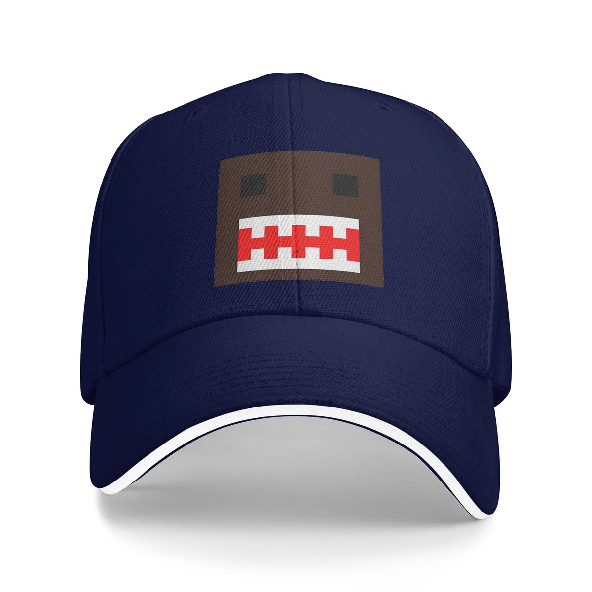 Cappellino PIXEL Domo Kun con volto da bambola, modello Sandwich, per uomo e donna, stile hip-hop e baseball, carino e divertente, regolabile, adatto alla pesca e a tutte le stagioni