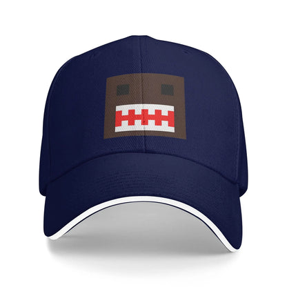 Cappellino PIXEL Domo Kun con volto da bambola, modello Sandwich, per uomo e donna, stile hip-hop e baseball, carino e divertente, regolabile, adatto alla pesca e a tutte le stagioni