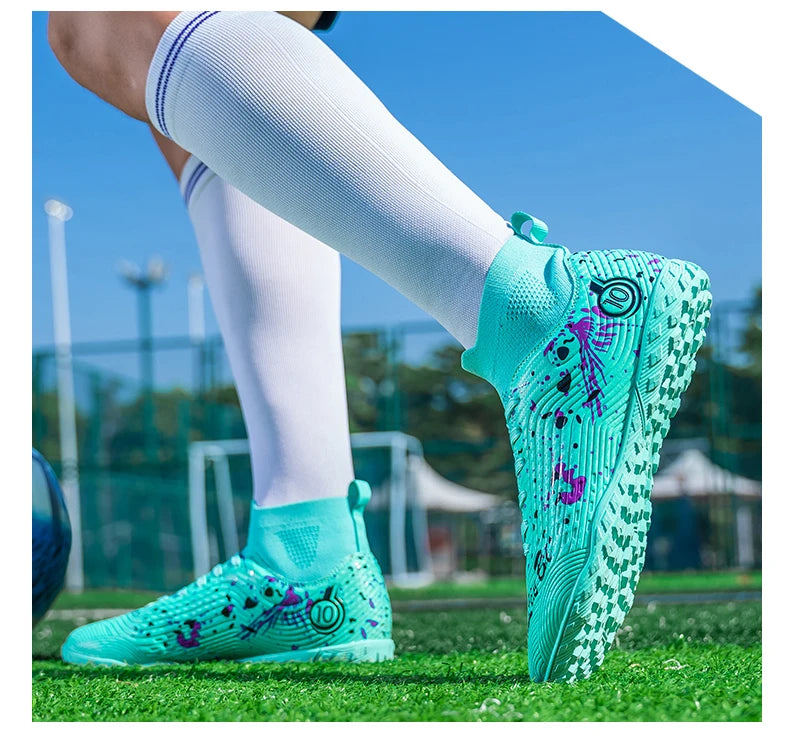 New Men's Professional Soccer Shoes Non-slip Football Boots Unisex Breathable Futsal Sports New Cleats Drop Shipping Ultralight